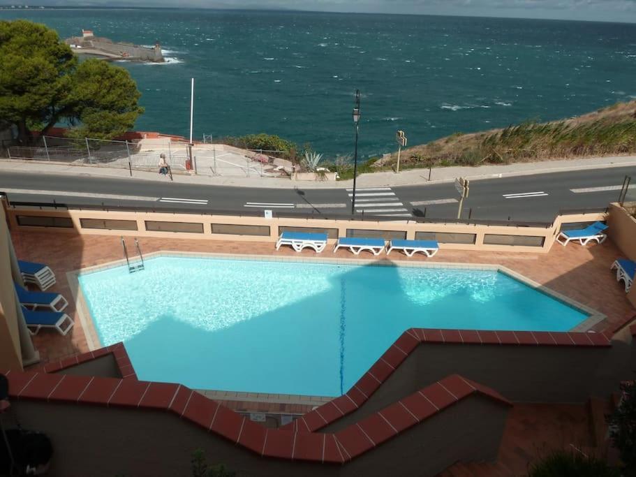 Location Vue Mer Du Samedi Au Samedi, Clim, Parking, Piscine, Plage Κολιούρ Εξωτερικό φωτογραφία